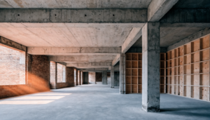 Vermessungsbüro für Architekten – Rohbau-Interieur im Bestandsgebäude