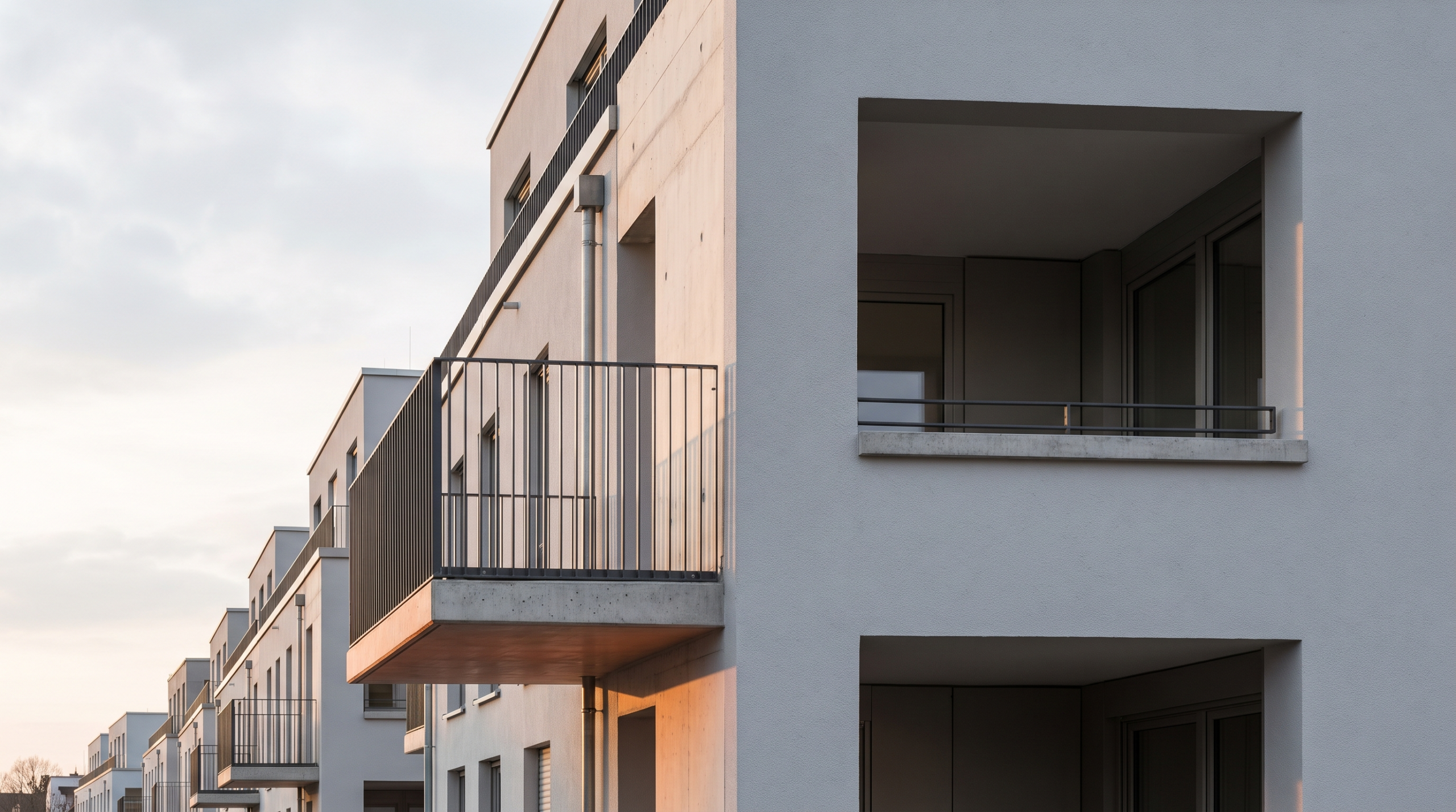Wohnflächenverordnung – Balkon und Loggia an einem Mehrfamilienhaus, anteilige Anrechnung nach § 4 WoFlV