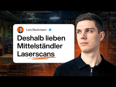 Vorschaubild zum Video: vom Laserscan einer Produktionshalle zum Modell des tatsächlichen Zustands